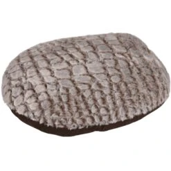 Flamingo Coussin Snoozzy Ovale Fermeture Eclair Brun 50x40x8cm