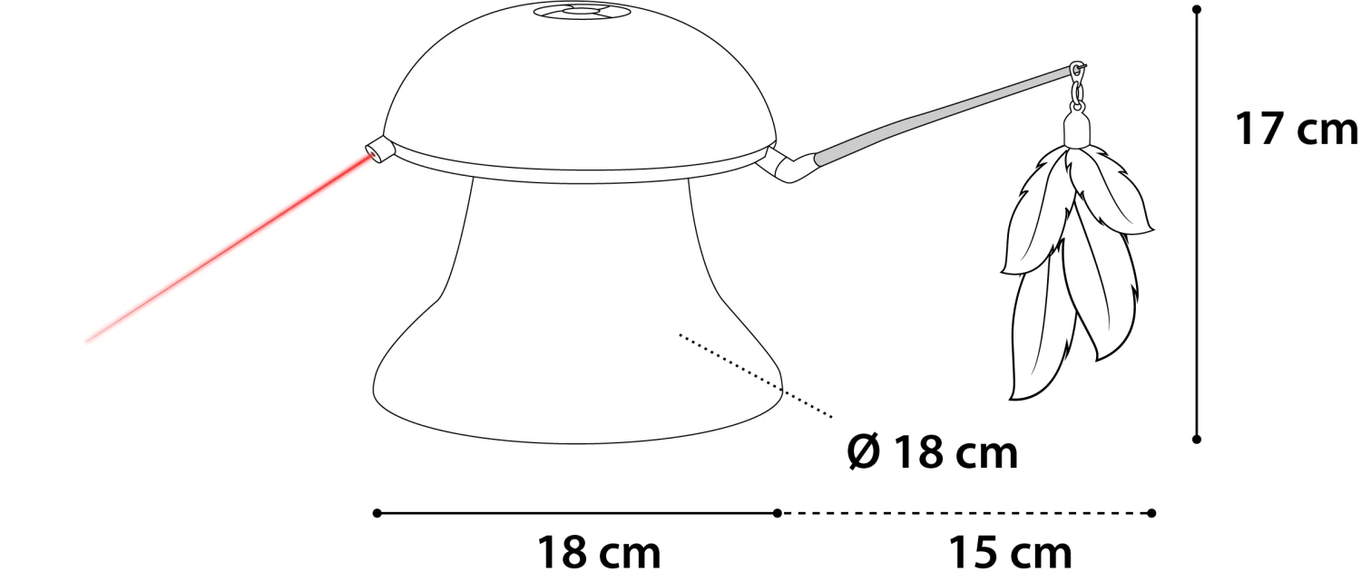 Flamingo Jouet Chat Laser Avec Plumes 2in1 3 Flamingo Jouet Chat Laser Avec Plumes 2in1 – Image 3