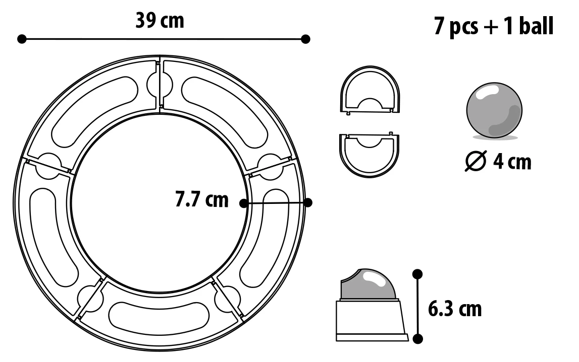 Flamingo Jouet Chat Moggy Tunnel 39x39x7,7cm 3 Flamingo Jouet Chat Moggy Tunnel 39x39x7,7cm – Image 3