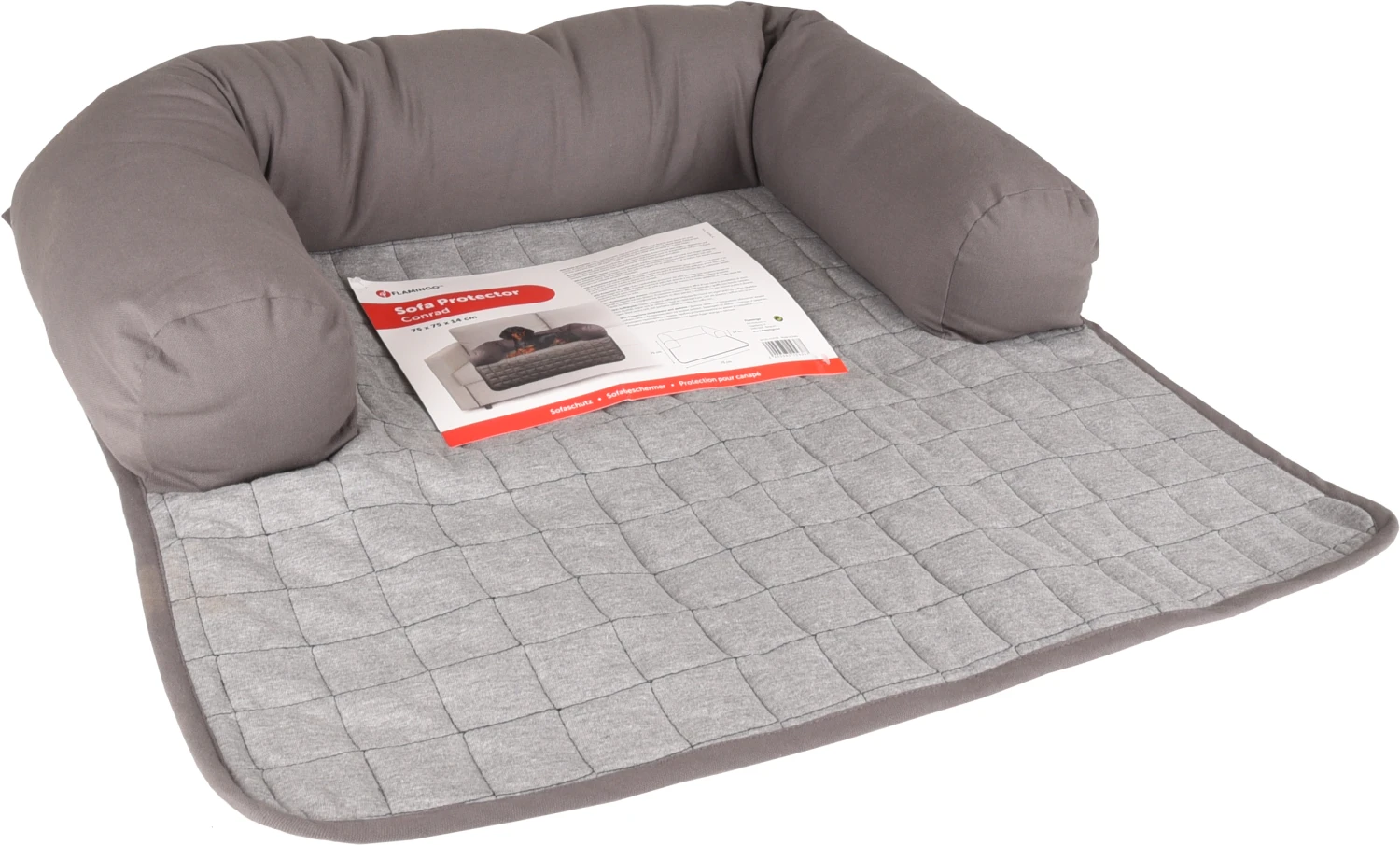 Flamingo Protection De Canapé Conrad Gris 75x75x14cm 2 Flamingo Protection De Canapé Conrad Gris 75x75x14cm – Image 2