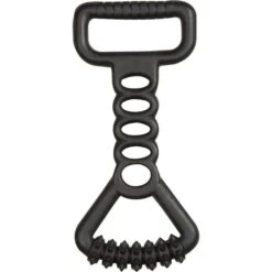 Flamingo Jouet Chien Gladiator à Tirer En Caoutchouc Noir 19x13x3,5cm