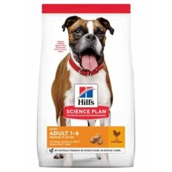 Nouvelles versions 13 Hill's Science Plan Adult Light Croquettes Pour Chien Médium Au Poulet