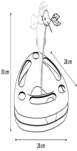 Flamingo Jouet Chat Felicia Bleu Triangle 28x28x30cm -Pet Market Soldes 3a2f29fc7a21ba9b044481414064efb8608ad17ce5ed086deb7e6cae766727de