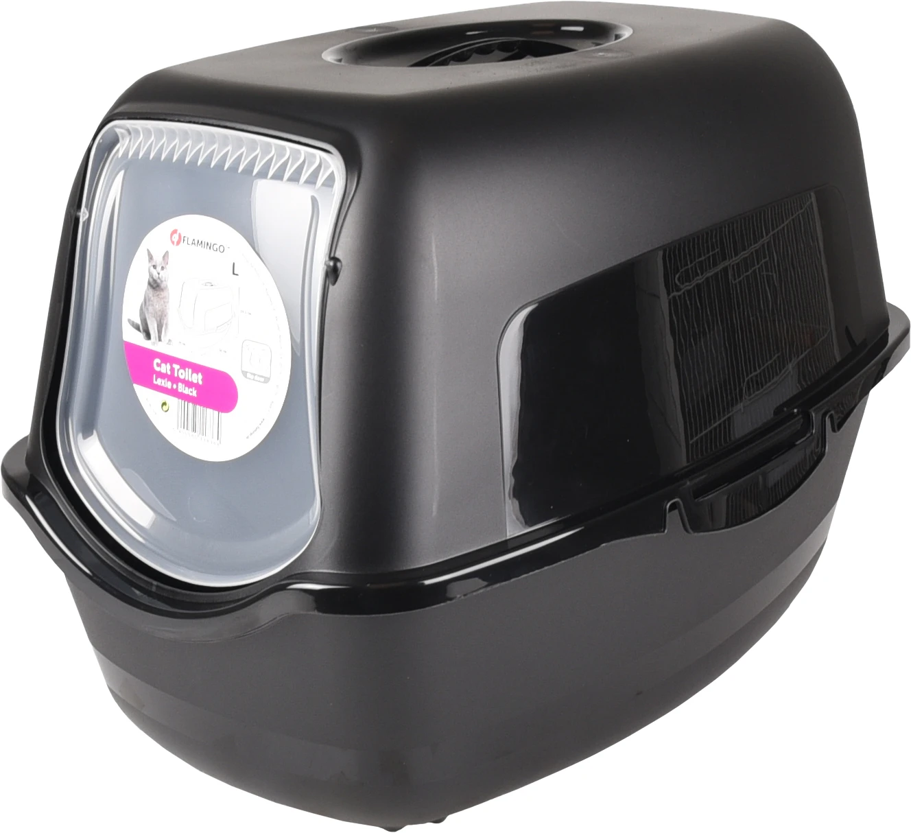 Flamingo Bac à Litière Lexie Noir L 39x56x39,5cm 2 Flamingo Bac à Litière Lexie Noir L 39x56x39,5cm – Image 2