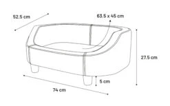 Flamingo Sofa Emerald Vert M 74x52,5x27,5 Cm 6 Flamingo Sofa Emerald Vert M 74x52,5x27,5 Cm -Pet Market Soldes 520599 T 01