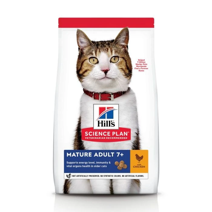 Hill's Science Plan Mature Adult 7+ Croquettes Pour Chat Sénior Au Poulet Ou Au Thon 1 Hill's Science Plan Mature Adult 7+ Croquettes Pour Chat Sénior Au Poulet Ou Au Thon