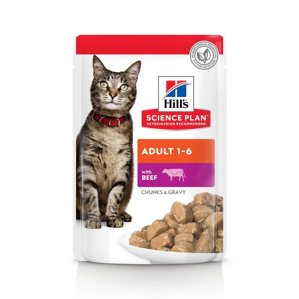 Hill's Science Plan Adult Multipack 12 Sachets De 85gr Repas Pour Chat Poulet, Bœuf Et Poisson 5 Hill's Science Plan Adult Multipack 12 Sachets De 85gr Repas Pour Chat Poulet, Bœuf Et Poisson – Image 5