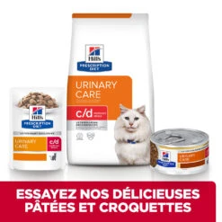Hill's Prescription Diet C/D Urinary Stress Sachets Pour Chat Au Saumon - 12 X 85g 12 Hill's Prescription Diet C/D Urinary Stress Sachets Pour Chat Au Saumon - 12 X 85g -Pet Market Soldes 52742286303 5 FR