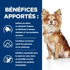 Hill's Prescription Diet T/D Pour Petit Chien -Pet Market Soldes 52742402109 4 prescription diet chien t d mini croquettes poulet