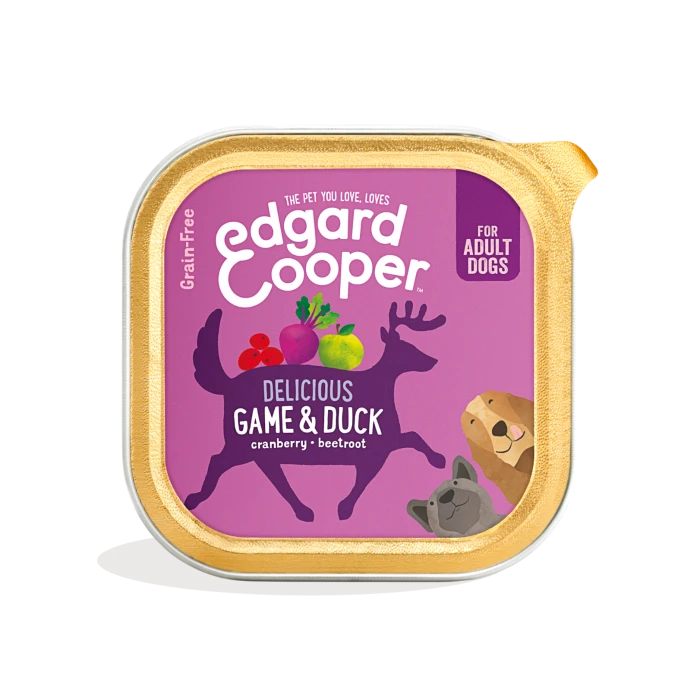 Edgard & Cooper Edgard&Cooper Barquettes Pour Chien Au Gibier - 11x 150g 1 Edgard & Cooper Edgard&Cooper Barquettes Pour Chien Au Gibier - 11x 150g