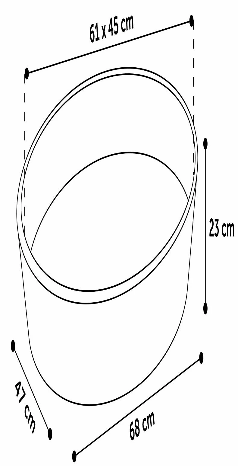 Flamingo Panier Xepp Feutre Oval Gris Foncé + Coussin Gris Clair 68x47x23cm 2 Flamingo Panier Xepp Feutre Oval Gris Foncé + Coussin Gris Clair 68x47x23cm – Image 2
