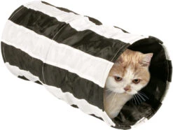 Flamingo Tunnel Pour Chat Noir/blanc 50cm Dia.25cm -Pet Market Soldes 595d58515420a063a94f159a12a3d894bb8441366546e4366da7c0c2ca9cdefb