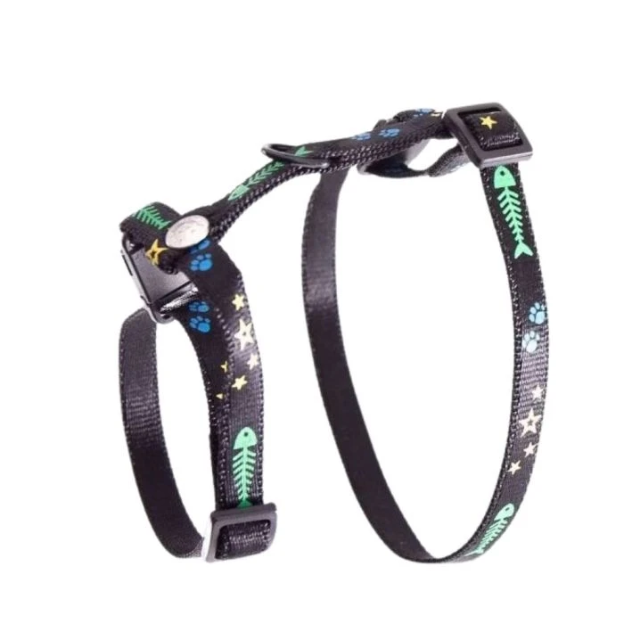 Harnais Pour Chat Fish, Bone & Star 1 Harnais Pour Chat Fish, Bone & Star