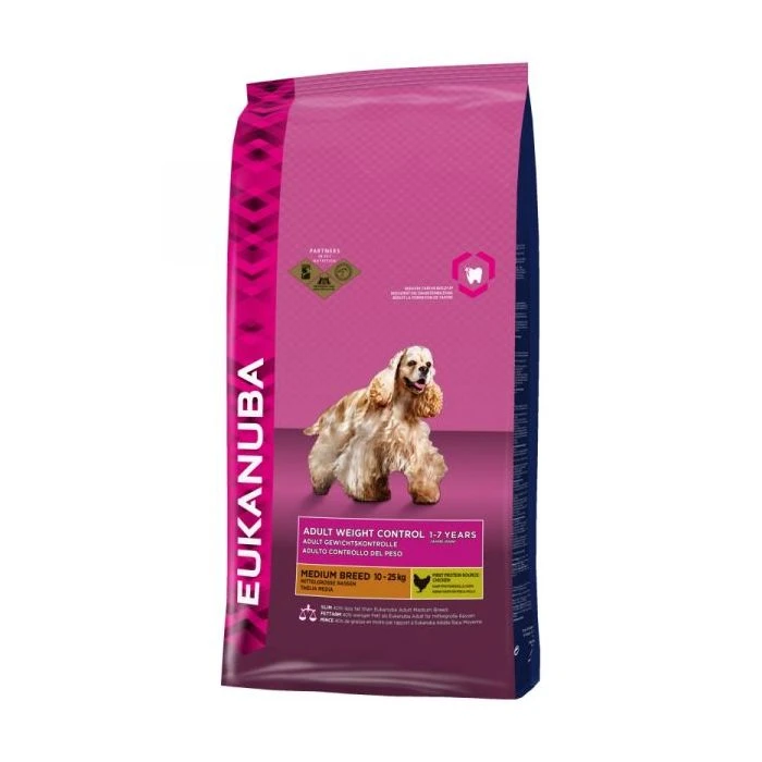Eukanuba Adult Weight Control Medium Breed Pour Chien 2,3kg 1 Eukanuba Adult Weight Control Medium Breed Pour Chien 2,3kg