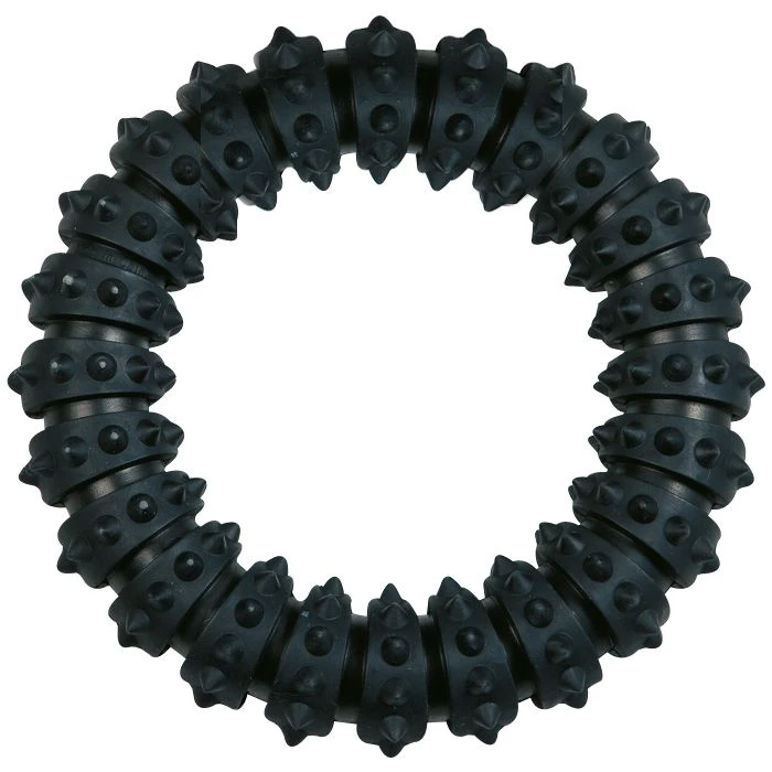 Flamingo Jouet Chien Gladiator Anneau Noir En Caoutchouc 15cm 1 Flamingo Jouet Chien Gladiator Anneau Noir En Caoutchouc 15cm