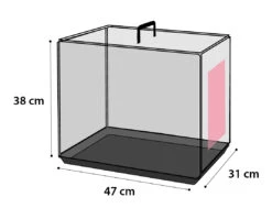Flamingo Cage Pour Chien Ebo Noir Xs 47x31x38cm -Pet Market Soldes 851f4e7d1e08c7b74f8e6cc3e065eed2b92960eb0d41804d4df836bf01a37a5e