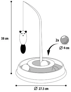 Flamingo Jouet Chat Tibo Circuit Rond 27,5x27,5x38cm -Pet Market Soldes 9e7d4690439600406def374a310e5fd7e68ae970aa912f3dcd4babe27ee9d91b