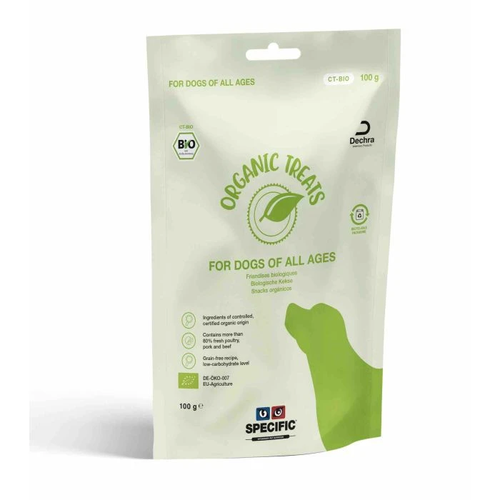 SPECIFIC BIO Organic Treats Pour Chien - 6 Sachets De 100g 1 SPECIFIC BIO Organic Treats Pour Chien - 6 Sachets De 100g