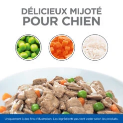 HILL'S SCIENCE PLAN HEALTHY CUISINE MIJOTÉS POUR CHIEN ADULTE SMALL & MINI AU POULET ET AU BŒUF 12X80G -Pet Market Soldes Hill s science plan chien adult healthy cuisine mijotes sachet repas poulet boeuf 12x80g 4 FR
