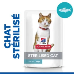 Hill's Science Plan Adult Sterilised Croquettes Et Boîtes Pour Chat Stérilisé -Pet Market Soldes Hills science plan chat adult sterilised sachet repas pack mixte poulet dinde saumon truite 3 FR 2