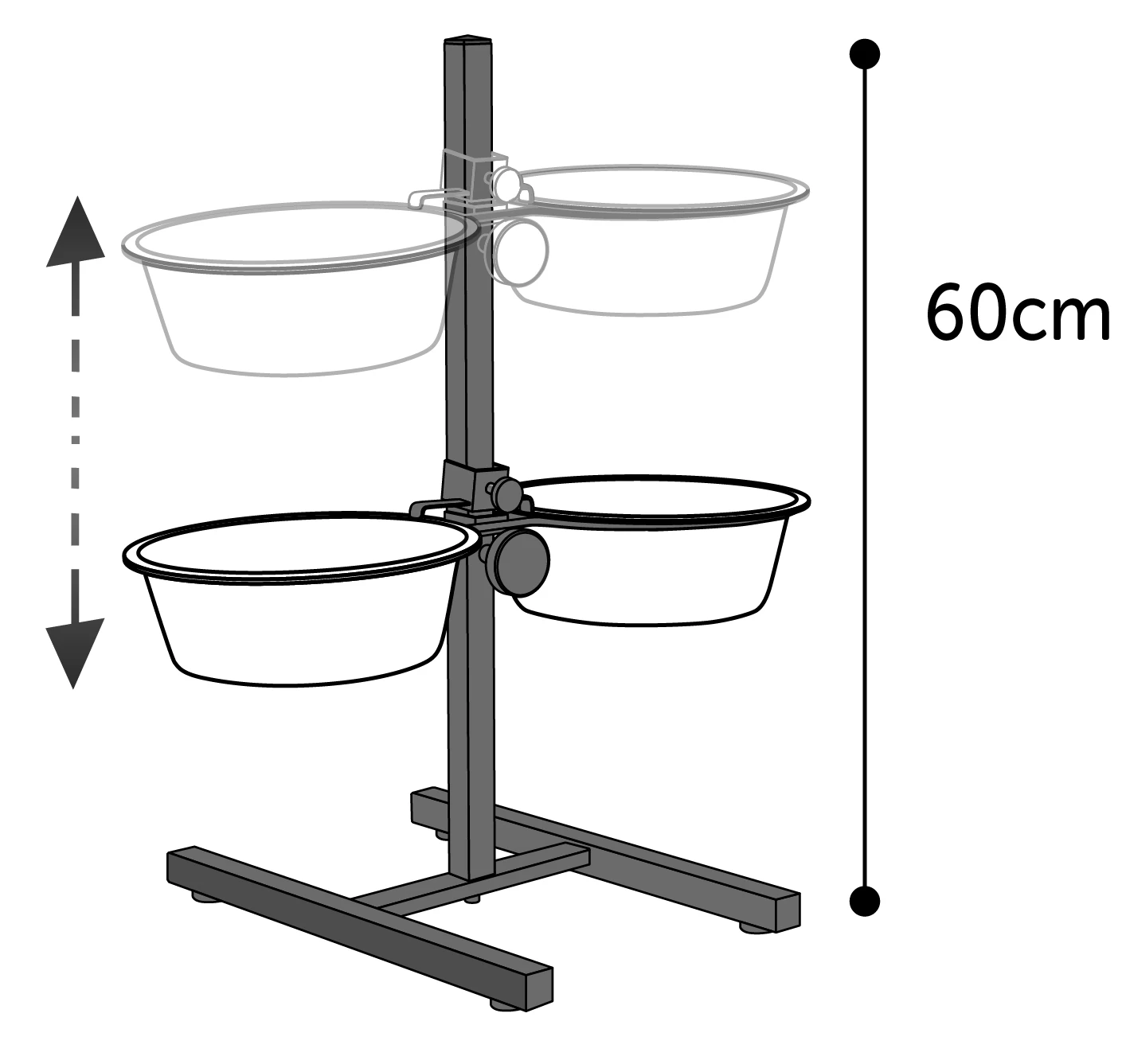 Flamingo Gamelle Support En H Avec 2 Ecuelles Otis 2x25cm 2,5l 3 Flamingo Gamelle Support En H Avec 2 Ecuelles Otis 2x25cm 2,5l – Image 3