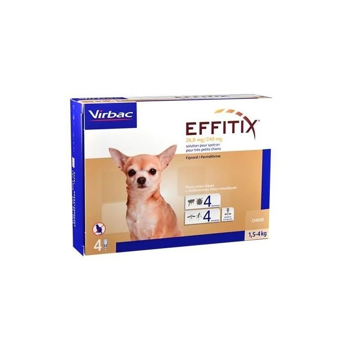 Effitix Spot On XS - Chien 1,5-4Kg 1 Effitix Spot On XS - Chien 1,5-4Kg