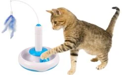 Flamingo Jouet Chat Plaque Plume Et Balle 20x20x29cm -Pet Market Soldes dfb677e9063e5e50050e52fd6319ac014632414f4695ae460c46ab234352af04