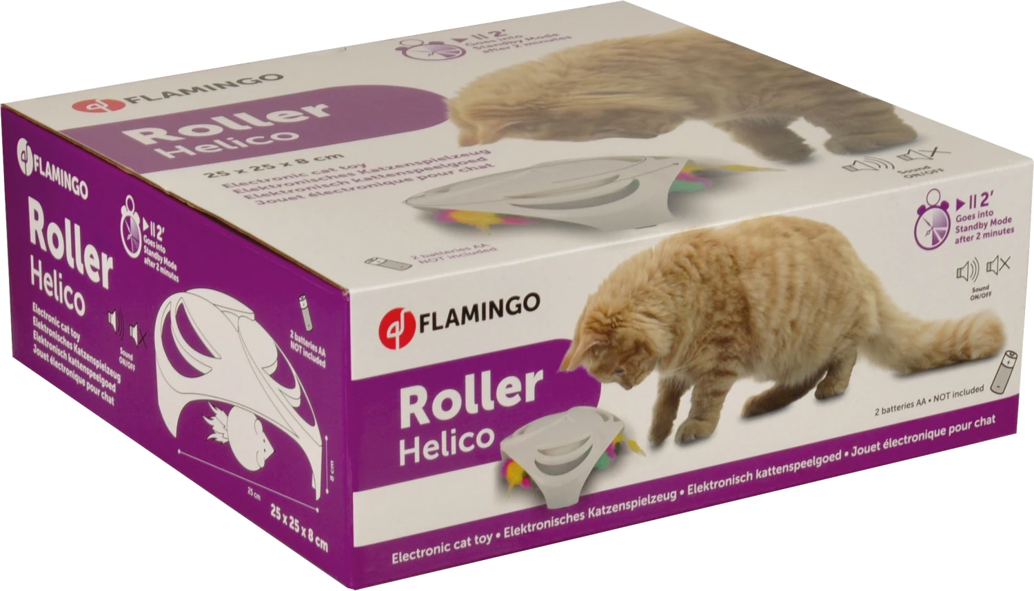 Flamingo Jouet Pour Chat Rouleau Helico 2 Flamingo Jouet Pour Chat Rouleau Helico – Image 2