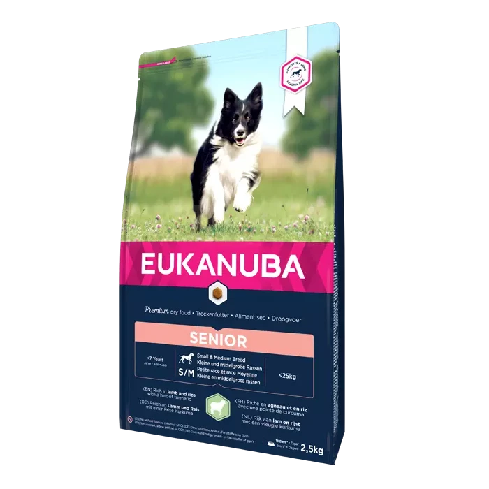 Eukanuba Mature & Senior All Breeds Pour Chien Agneau & Riz 2,5kg 1 Eukanuba Mature & Senior All Breeds Pour Chien Agneau & Riz 2,5kg