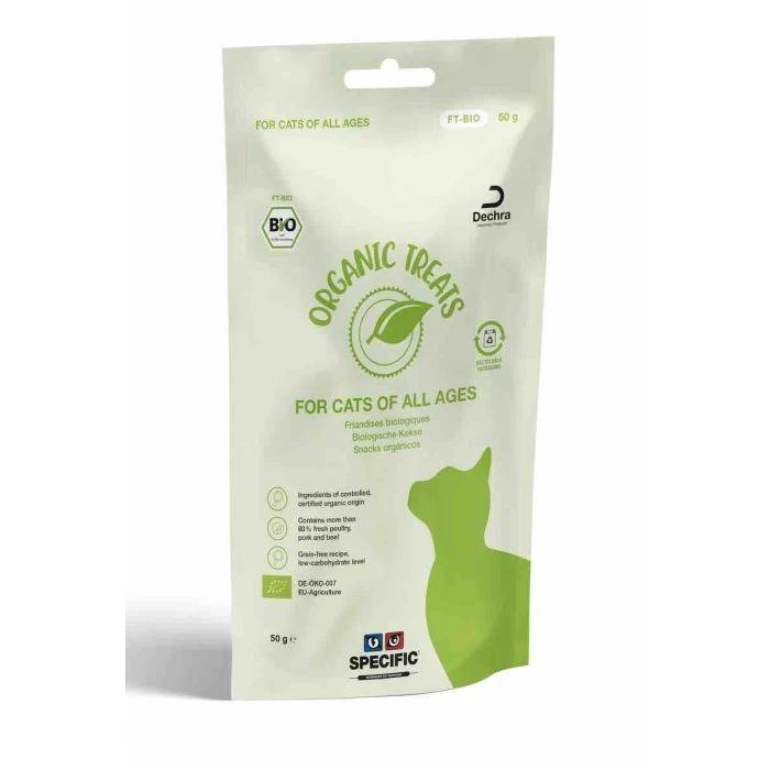 SPECIFIC BIO Organic Treats Pour Chat - 8 Sachets De 50g 1 SPECIFIC BIO Organic Treats Pour Chat - 8 Sachets De 50g