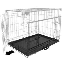 Cage Fer Ninja Edition Avec Porte Coulissante 107x71x79 Cm Noir 6 Cage Fer Ninja Edition Avec Porte Coulissante 107x71x79 Cm Noir -Pet Market Soldes lade