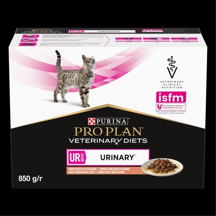 Purina Pro Plan Veterinary Diet UR Chat 10 Sachets De 85g Saumon 1 Purina Pro Plan Veterinary Diet UR Chat 10 Sachets De 85g Saumon