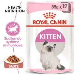 Royal Canin Kitten Sachet - Emincé En Sauce -Pet Market Soldes royal canin kitten sauce pour chaton royal canin 3